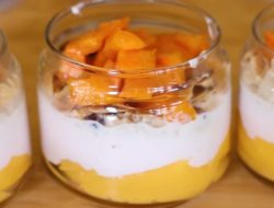 Resep Puding Mangga: Mango Breakfast Parfait Vita Pudding